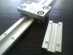 TIB linear sistem: guide lineari in alluminio con barre temprate rettificate cromate e cursori 